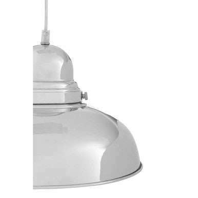 Chrome Finish Bowl Shaped Pendant Light | Jasper