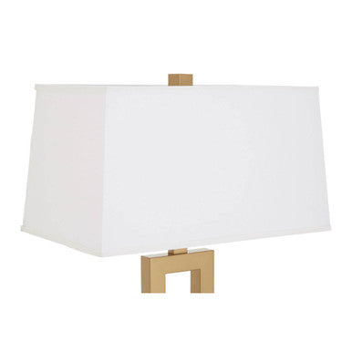 White Fabric Floor Lamp | Leora