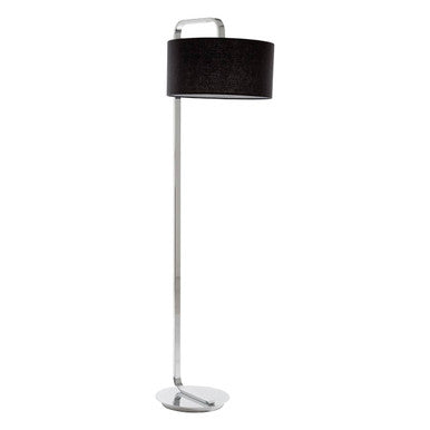 Chrome Base Floor Lamp | Leyna