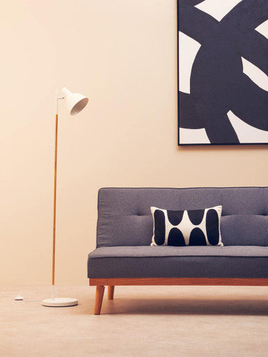 White Metal and Metal Floor Lamp | Bryant