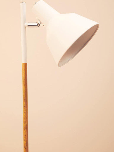 White Metal and Metal Floor Lamp | Bryant