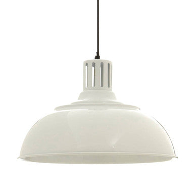 White Metal Pendant Light | Brook