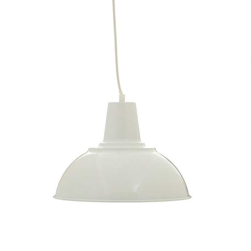 White Metal Pendant Light | Bryen
