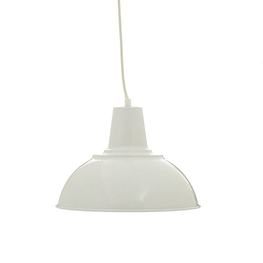 White Metal Pendant Light | Bryen