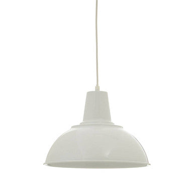 White Metal Pendant Light | Bryen