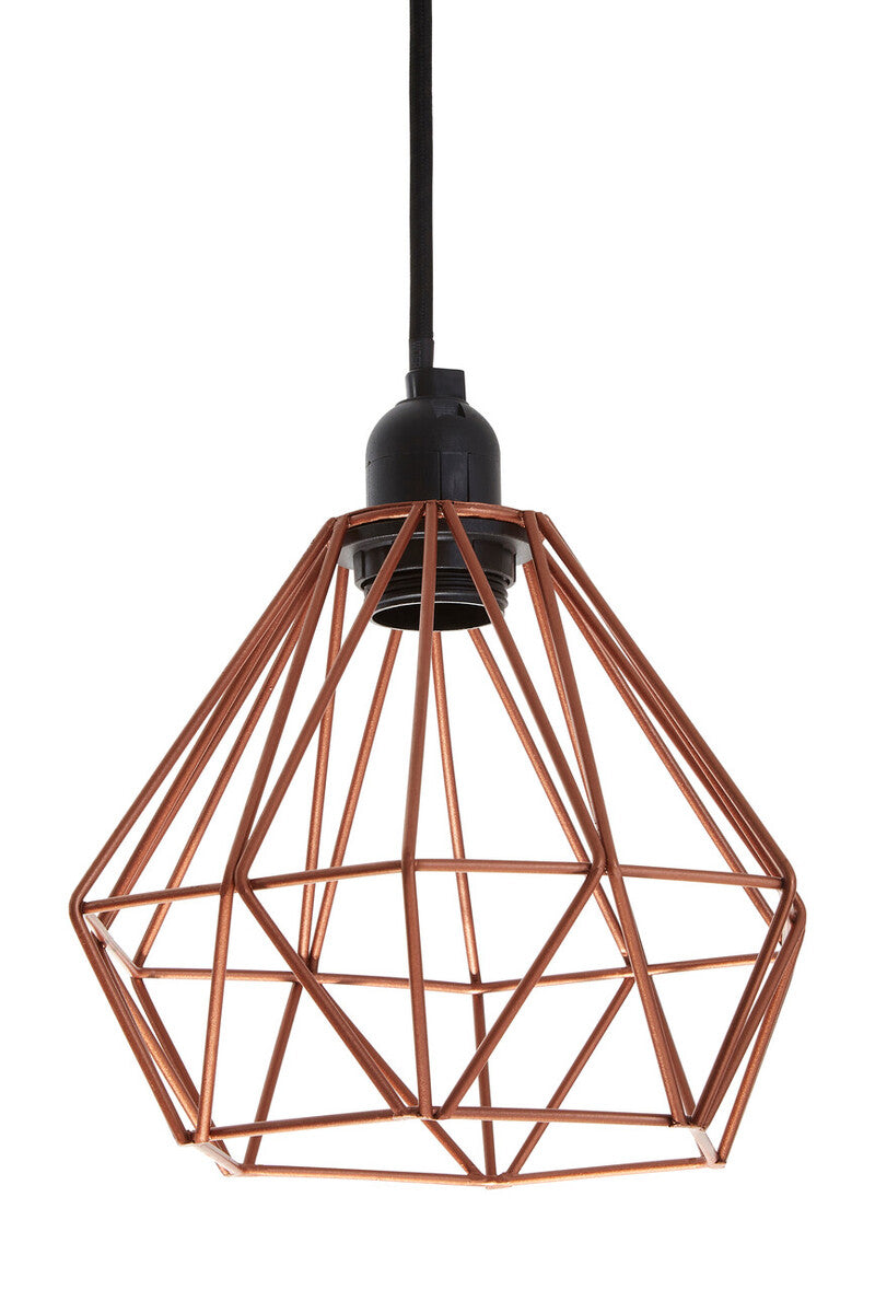 Copper Metal Wire Pendant Light | Bartol