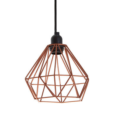 Copper Metal Wire Pendant Light | Bartol