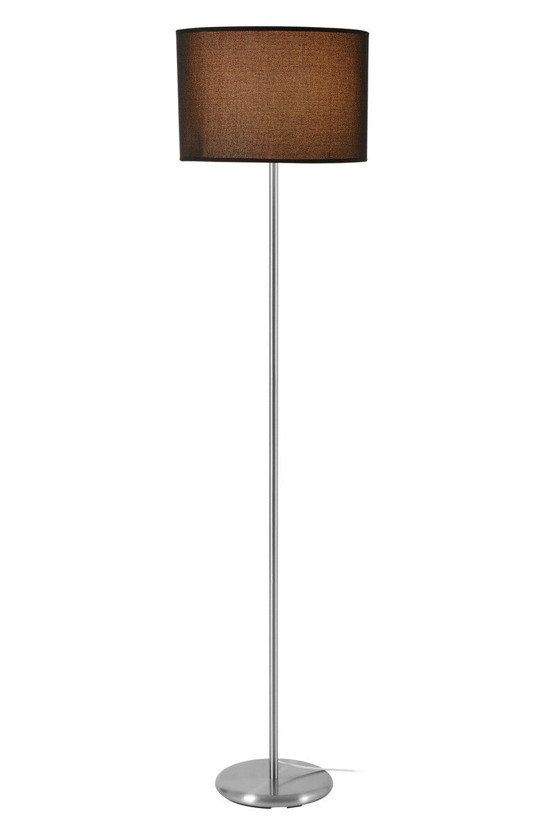 Black Waffle Effect Shade Floor Lamp | Forma