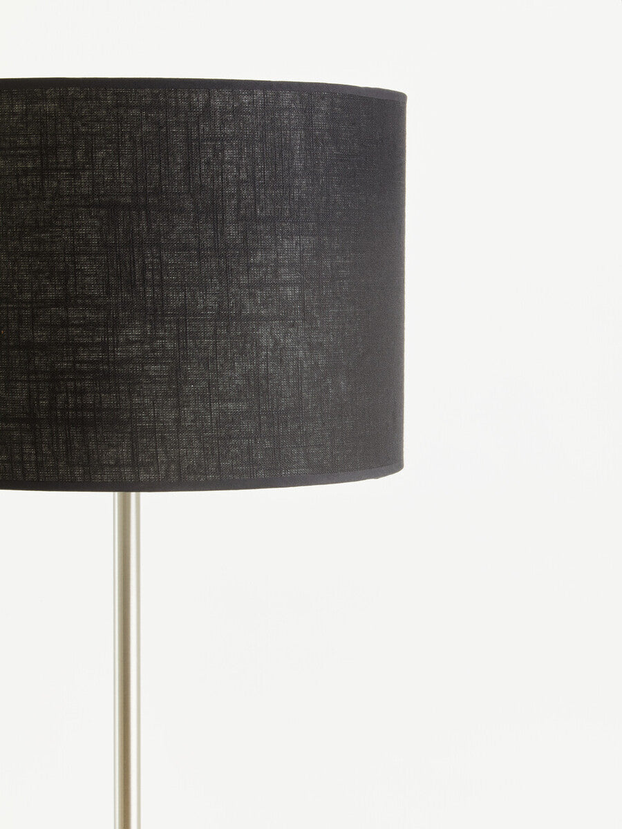 Black Waffle Effect Shade Floor Lamp | Forma