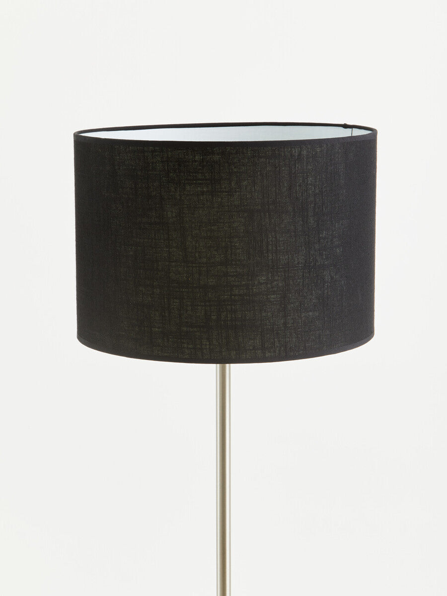 Black Waffle Effect Shade Floor Lamp | Forma