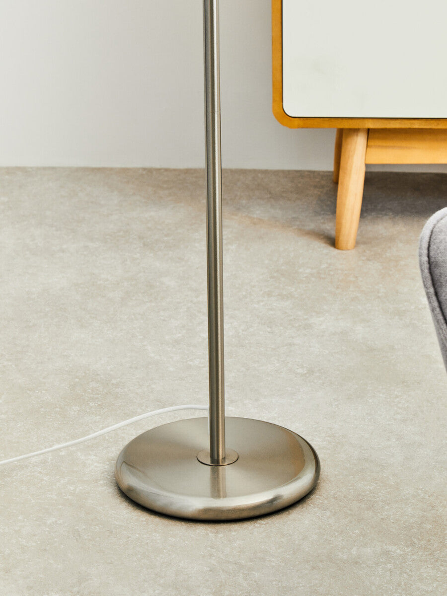 Black Waffle Effect Shade Floor Lamp | Forma