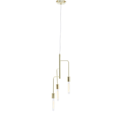 3 Bulb Gold Finish Pendant Light | Lagona