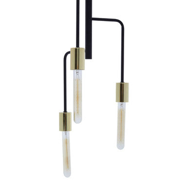 3 Bulb Gold and Black Pendant Light | Lagona