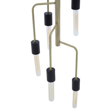 5 Bulb Antique Brass Pendant Light | Lagona