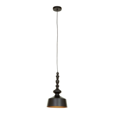 Black Matte Iron Pendant Light | Leni