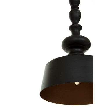 Black Matte Iron Pendant Light | Leni