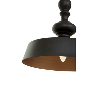 Small Leni Black and Gold Pendant Light | Lenno