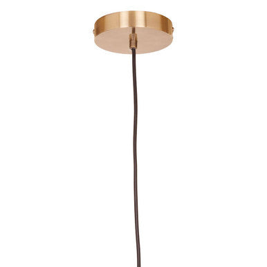 Black and Antique Brass Pendant Light | Lenno