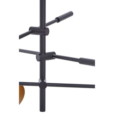 3 Shade Black and Gold Pendant | Linox