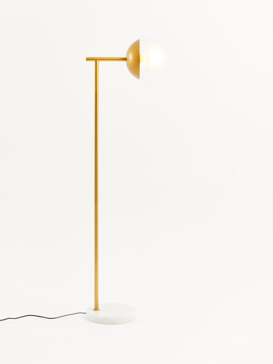 Gold Finish Metal Floor Lamp | Revive
