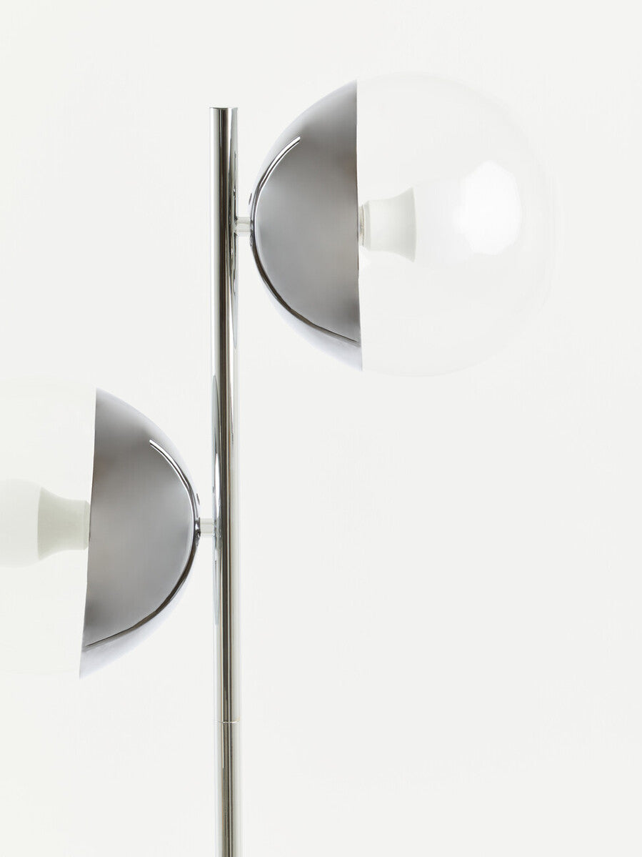 Chrome Finish 2 Light Floor Lamp | Revive