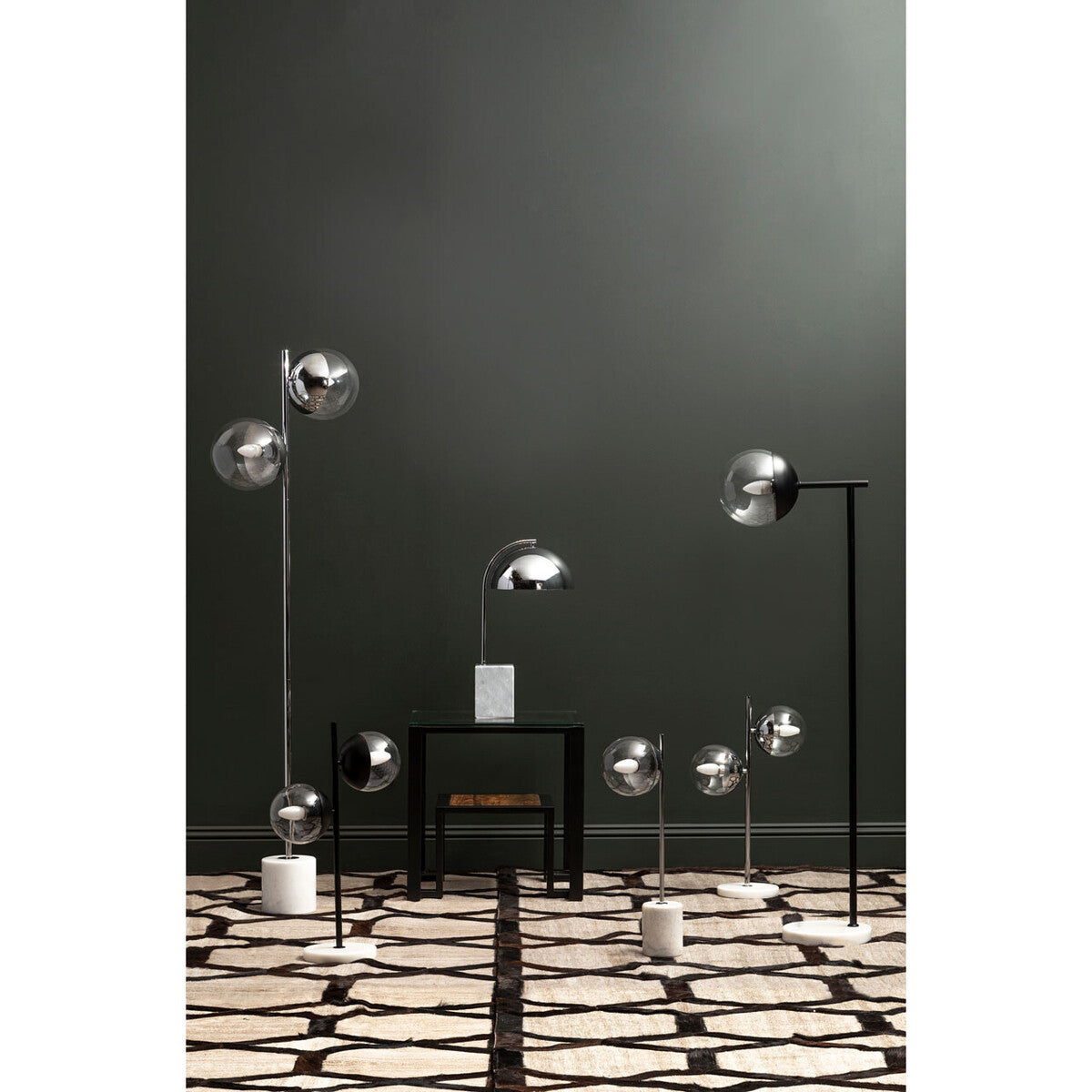 Chrome Finish 2 Light Floor Lamp | Revive