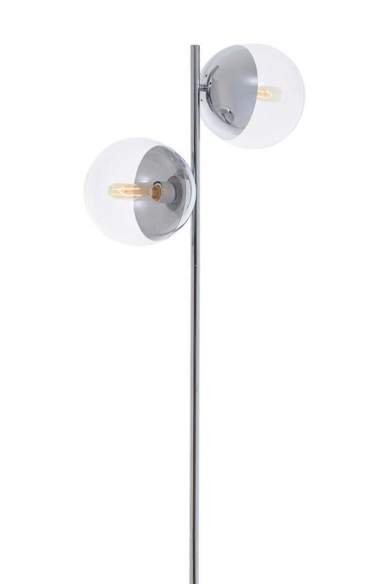 Chrome Finish 2 Light Floor Lamp | Revive