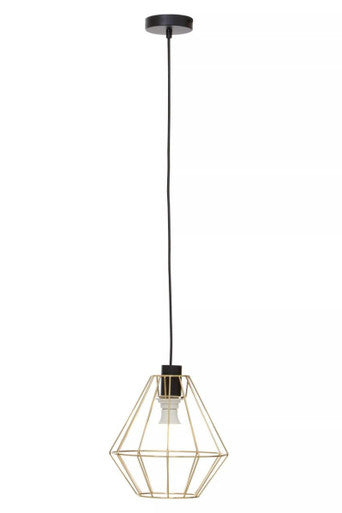 Champagne Gold Cage Pendant Light | Wyra