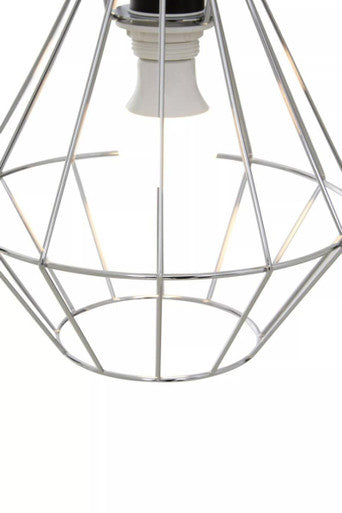 Chrome Cage Pendant Light | Wyra