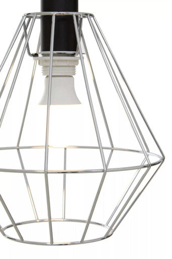 Chrome Cage Pendant Light | Wyra