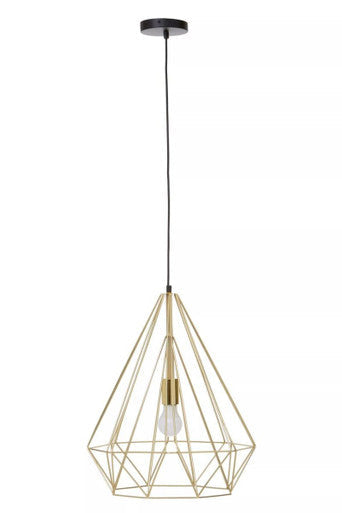 Champagne Gold Conical Pendant Light | Wyra