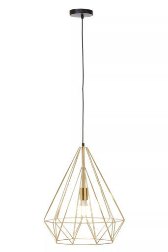 Champagne Gold Conical Pendant Light | Wyra