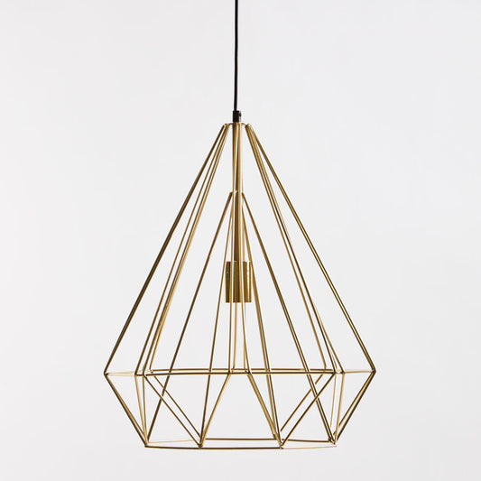 Champagne Gold Conical Pendant Light | Wyra