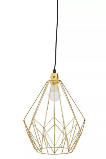 Champagne Gold Frame Pendant Light | Wyra
