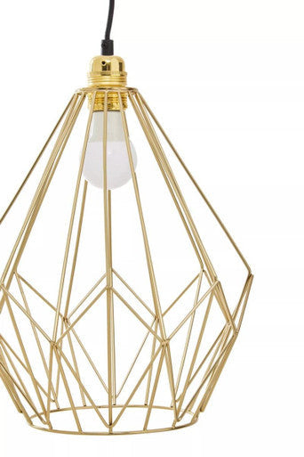 Champagne Gold Frame Pendant Light | Wyra