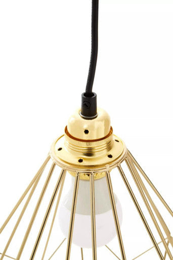 Champagne Gold Frame Pendant Light | Wyra