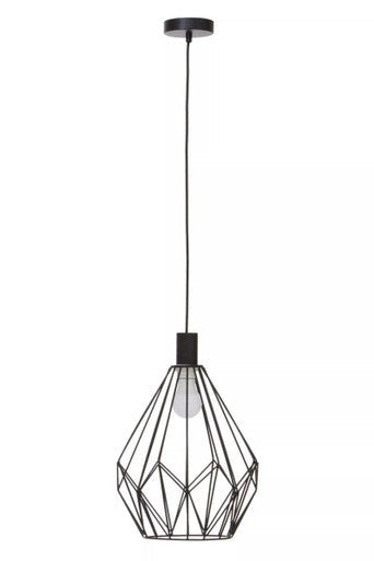 Black Finish Frame Pendant Light | Wyra