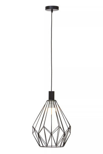 Black Finish Frame Pendant Light | Wyra