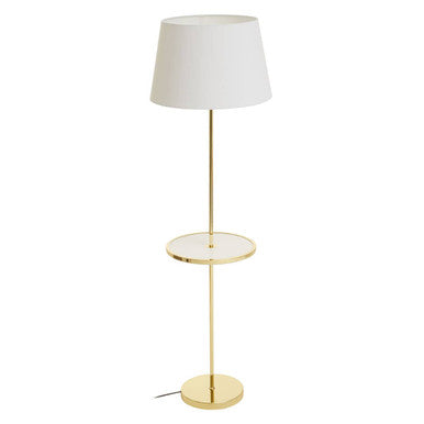 Shiny Brass Tapered Floor Lamp | Stockholm