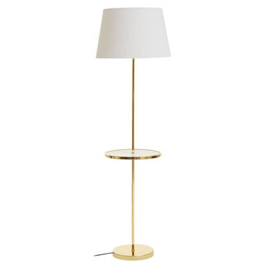 Shiny Brass Tapered Floor Lamp | Stockholm