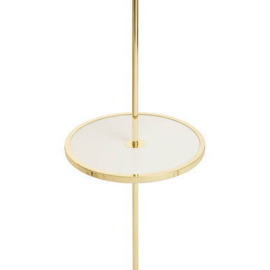 Shiny Brass Tapered Floor Lamp | Stockholm