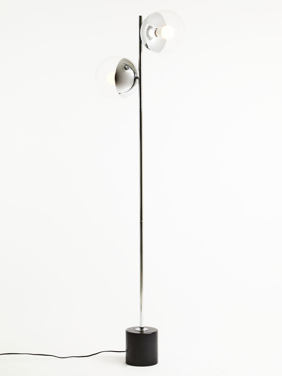 Silver Finish Metal Floor Lamp | Revive