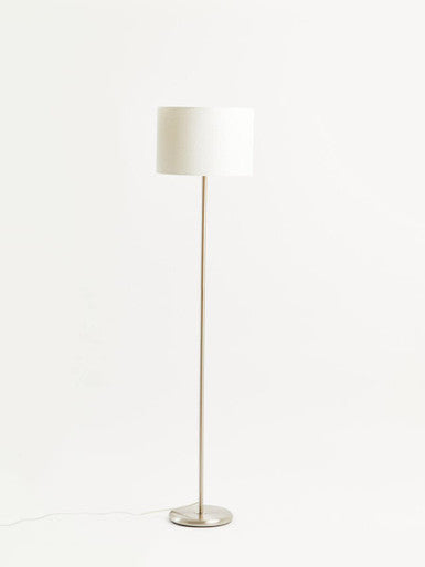 Cream Waffle Effect Shade Floor Lamp | Forma