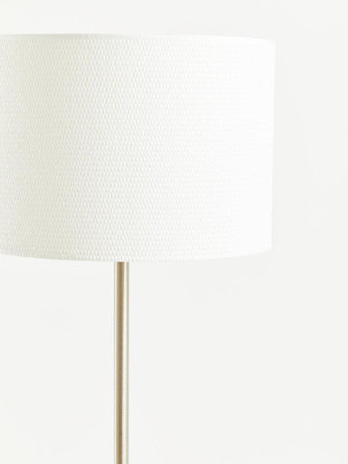 Cream Waffle Effect Shade Floor Lamp | Forma