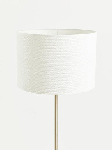 Cream Waffle Effect Shade Floor Lamp | Forma