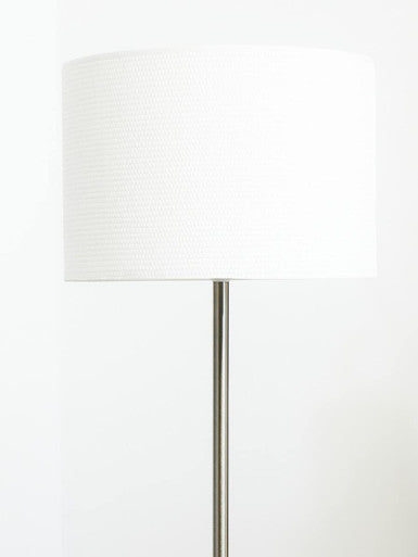 Cream Waffle Effect Shade Floor Lamp | Forma