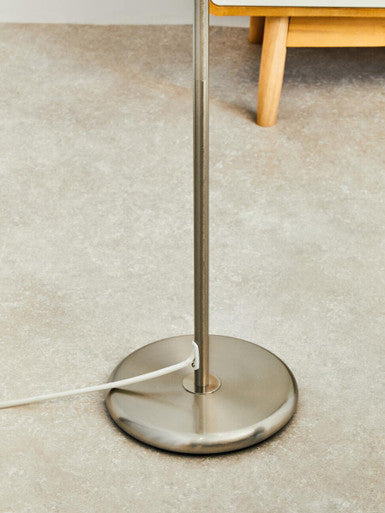 Cream Waffle Effect Shade Floor Lamp | Forma