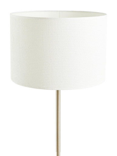 Cream Waffle Effect Shade Floor Lamp | Forma