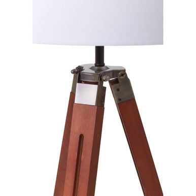Tripod Floor Lamp with Brown Base | Malvern