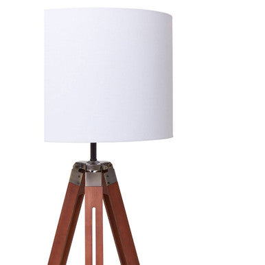 Tripod Floor Lamp with Brown Base | Malvern
